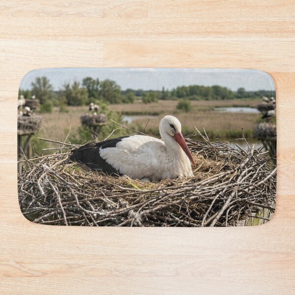 Item preview, Stork incubating in its nest. designed and sold by Malisa345.