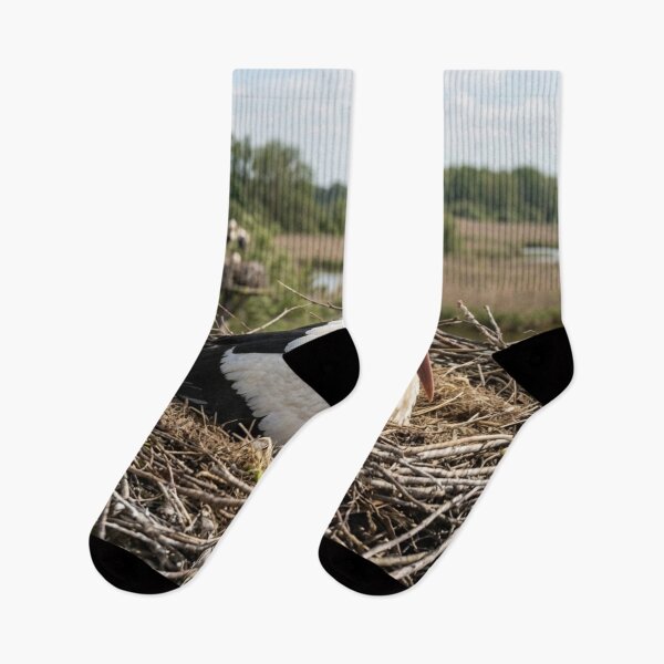 Item preview, Stork incubating in its nest. designed and sold by Malisa345.