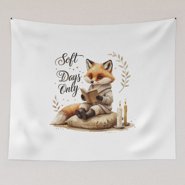 Item preview, Soft Days Only Cute Vintage Fox Woodland Nursery Decor designed and sold by AQUILAKREO.
