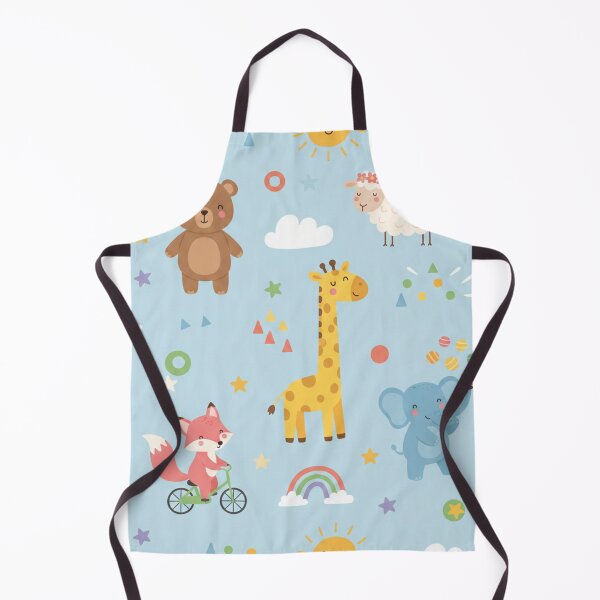 Item preview, Nursery Animals with Teddy Bear Elephant Fox and Giraffe Pattern designed and sold by Owcomm.
