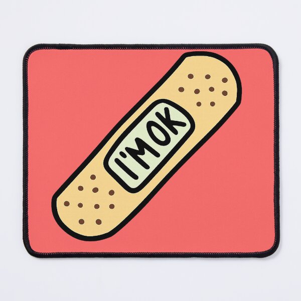 Item preview, I'm OK Plasters – Minimalist Mental Health Design designed and sold by Mavriboy.