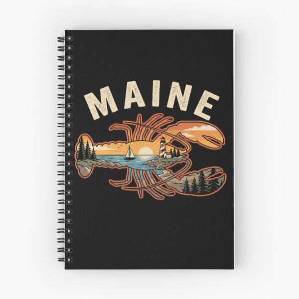 Item preview, Maine Lobster Vintage Coastal Lighthouse Ocean New England Lobster  designed and sold by Milasneeze.