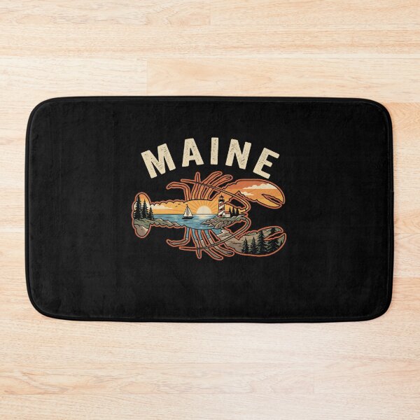 Item preview, Maine Lobster Vintage Coastal Lighthouse Ocean New England Lobster  designed and sold by Milasneeze.
