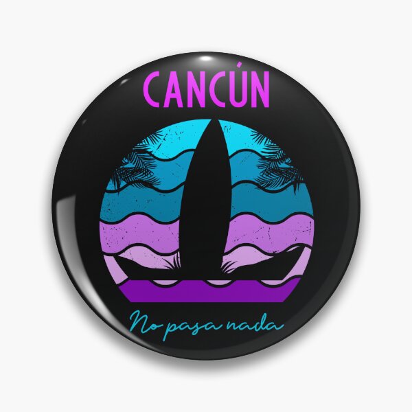 Item preview, Cancún Mexico T-Shirt – No Pasa Nada Neon Retro Beach Vacation Graphic Tee Aesthetic Tropical Vibes designed and sold by TKOprintdesigns.