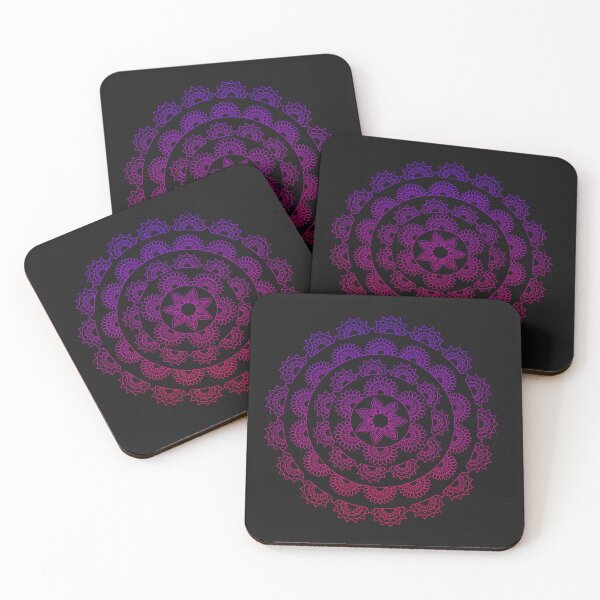Item preview, Intricate Purple Red Mandala - Detailed Flower Geometric Art designed and sold by SolutionsArt.