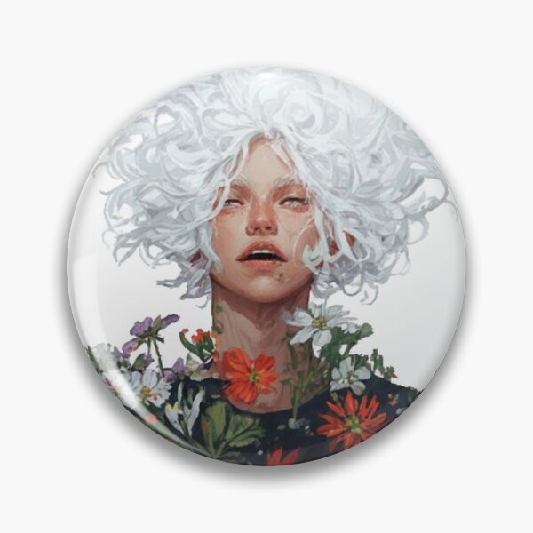 Artikelvorschau, Florales Fantasieporträt als Kunstdruck entworfen und verkauft von GrowNest.
