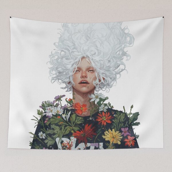 Item preview, Floral Fantasy Portrait Fine Art Print designed and sold by GrowNest.