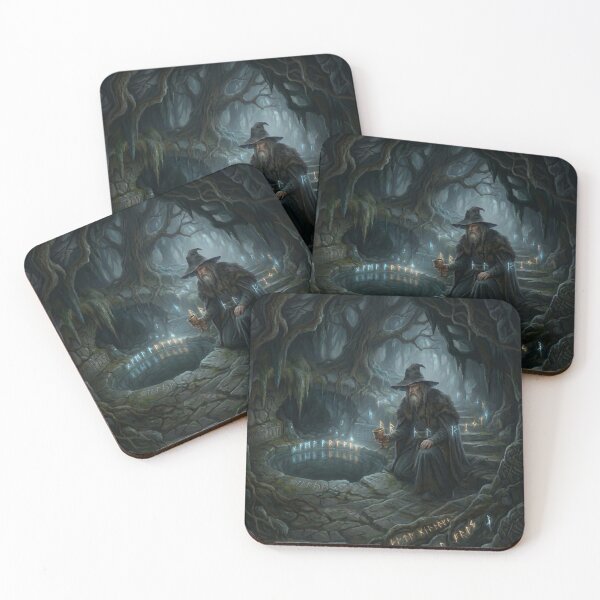 Item preview, Odin at Mímir's Well: High-Fantasy Art Print designed and sold by ValhallaFantasy.