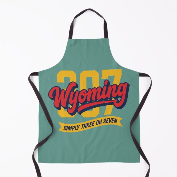 Item preview, Vintage Wyoming 307 Area Code Retro Bubble Script Art designed and sold by Cozy-Old-Pub.