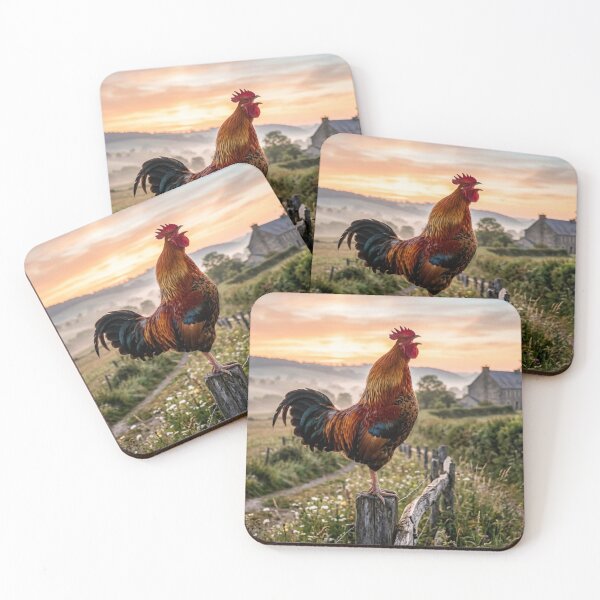 Item preview, Rooster crowing at sunrise. designed and sold by Malisa345.