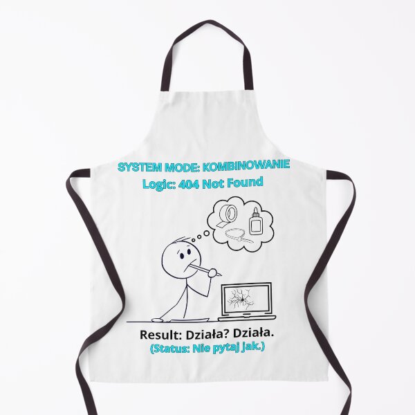 Item preview, White System Mode Kombinowanie - Funny Polinglish Polish Ingenuity Humor Gift designed and sold by VibePolinglish.