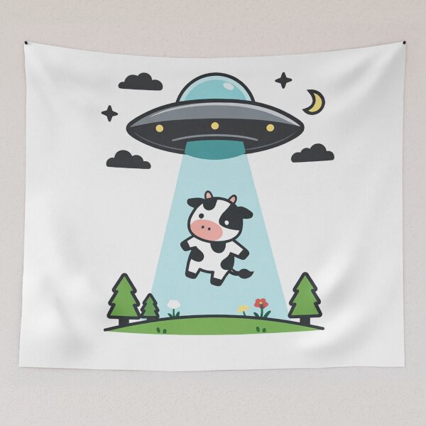 Item preview, Cow Abduction UFO Alien Spaceship designed and sold by Owcomm.
