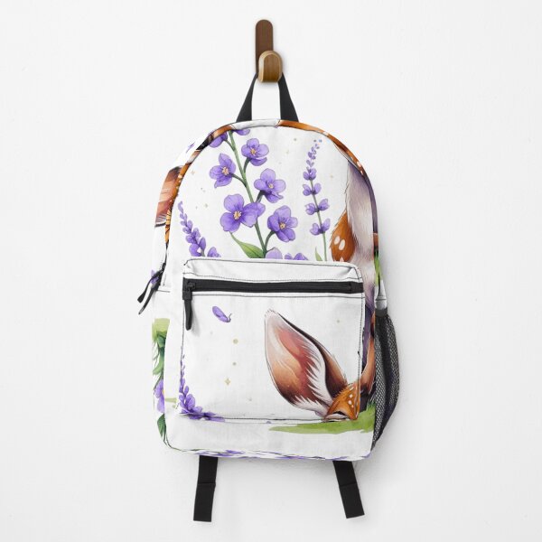 Item preview, Cute Baby Deer with Violet Flower February Birth Month Art designed and sold by AQUILAKREO.
