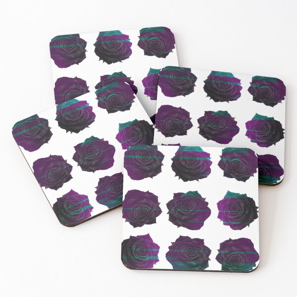 Item preview, Gothic Violet Rose Pattern designed and sold by Glitch Ink.