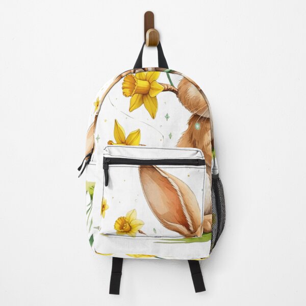 Item preview, Cute Bunny with Daffodil Flower March Birth Month Art designed and sold by AQUILAKREO.