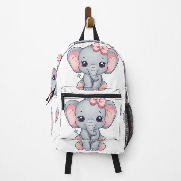 Item preview, Adorable Baby Elephant with a Bow - Pastel Pink Design designed and sold by DigitfanStudio.