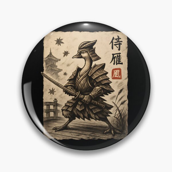 Item preview, Samurai Crane Warrior Vintage Ink Illustration designed and sold by SiarheiYur.