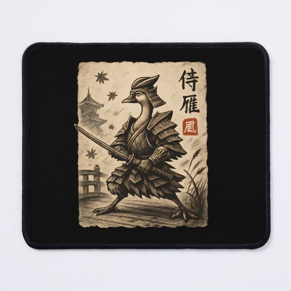 Item preview, Samurai Crane Warrior Vintage Ink Illustration designed and sold by SiarheiYur.