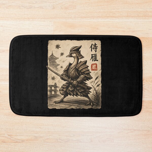 Item preview, Samurai Crane Warrior Vintage Ink Illustration designed and sold by SiarheiYur.