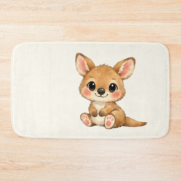 Item preview, Vintage Red-Necked Wallaby Print: The Deceptively Cute Macropod designed and sold by FreiherrPK.