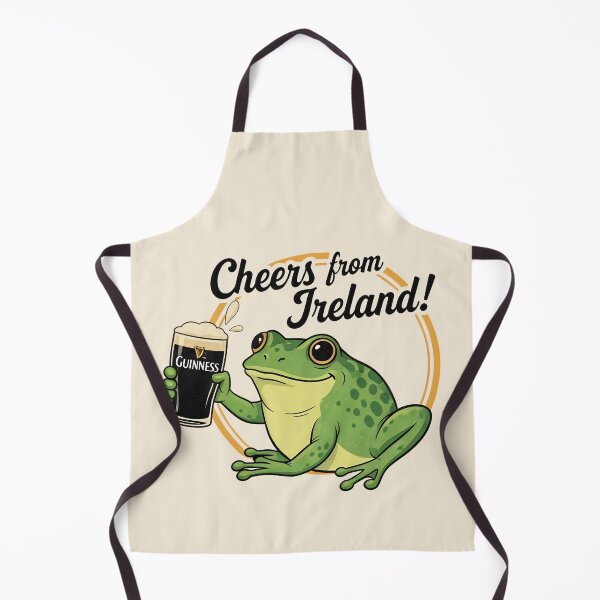Item preview, Cheers from Ireland! Vintage Frog Drinking Stout Art. Frogcore designed and sold by MalisoStickers.