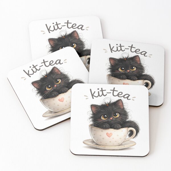 Item preview, Copy of Kit-Tea Cute Black Cat in Teacup designed and sold by GGAUL.