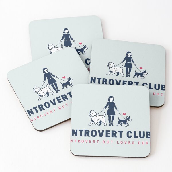 Item preview, Introvert Club — Introvert But Loves Dogs Illustration designed and sold by TZAR WORKS.