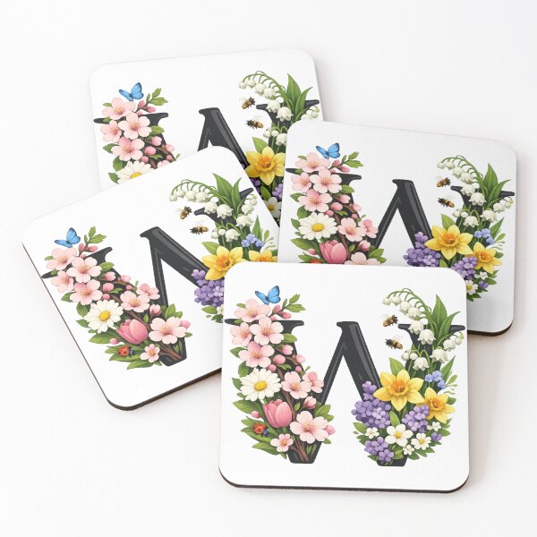 Item preview, Mother's Day in the magic of spring – Your personal floral monogram designed and sold by CoolContent Factory.