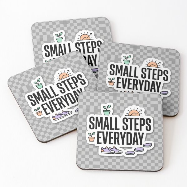 Item preview, Small Steps Everyday Motivational Growth Minimalist Sticker designed and sold by R & K Fashions.
