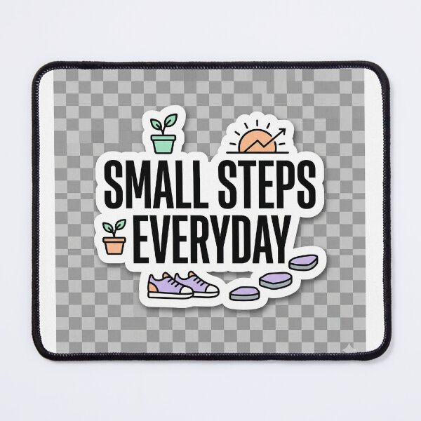 Item preview, Small Steps Everyday Motivational Growth Minimalist Sticker designed and sold by R & K Fashions.