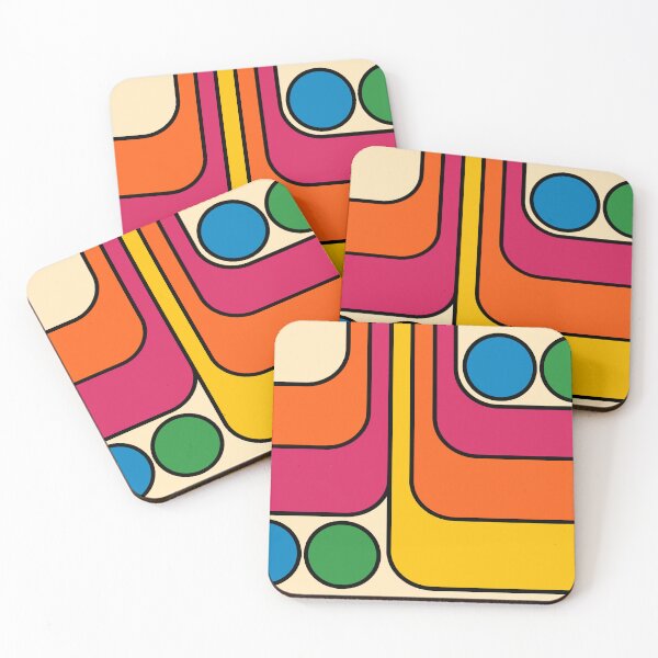 Item preview, Retro MCM Style Geometric Pattern designed and sold by tonymagnerart.