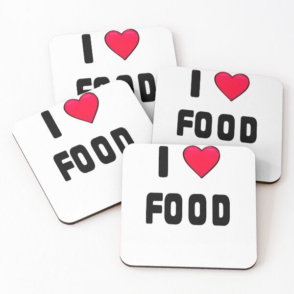 Item preview, I Love Food Minimalist Heart Design - Funny Foodie Gift designed and sold by Artonmytee.