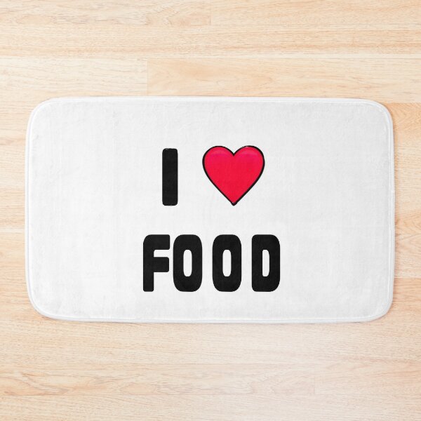 Item preview, I Love Food Minimalist Heart Design - Funny Foodie Gift designed and sold by Artonmytee.