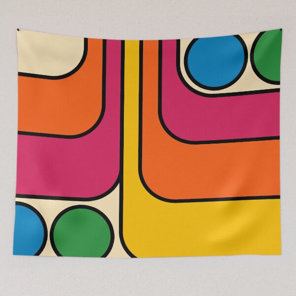 Item preview, Retro MCM Style Geometric Pattern designed and sold by tonymagnerart.