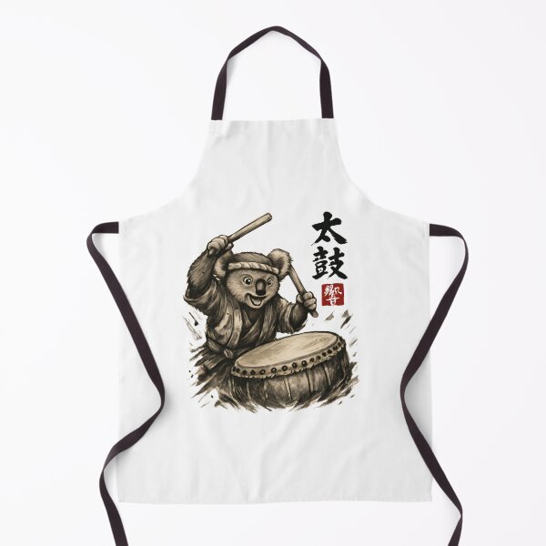 Item preview, Koala Taiko Drummer Japanese Ink Style designed and sold by SiarheiYur.