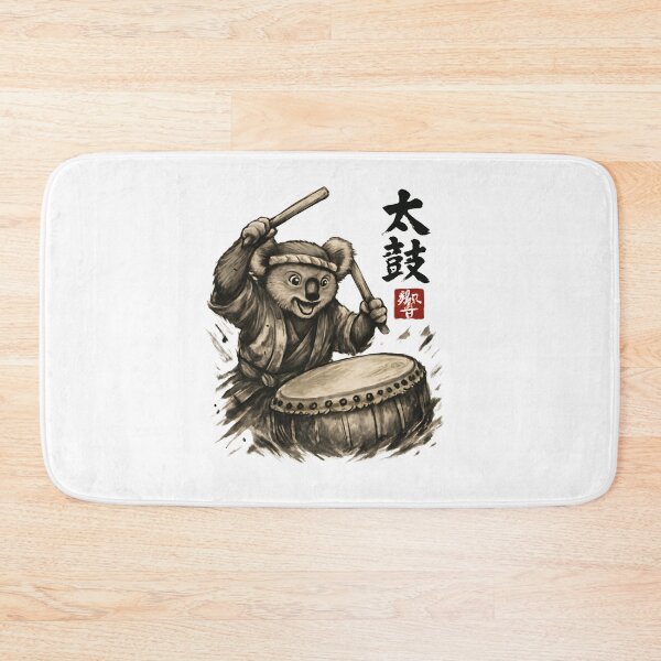Item preview, Koala Taiko Drummer Japanese Ink Style designed and sold by SiarheiYur.