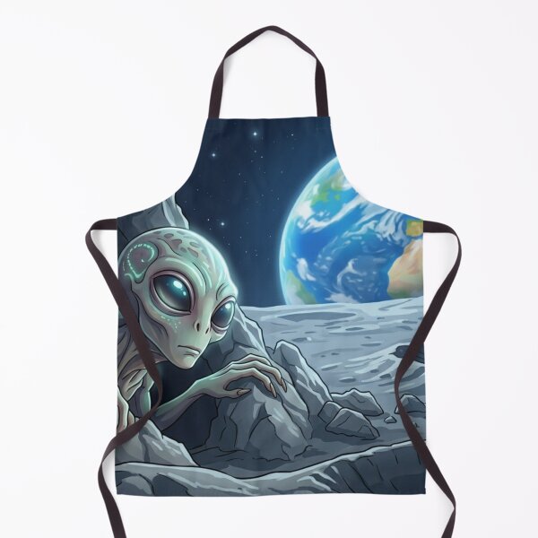 Item preview, Alien on the Moon designed and sold by CharmingFlowers.