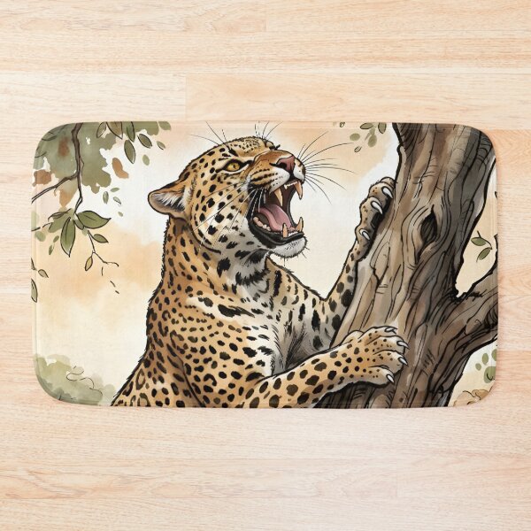 Item preview, Leopard Panthera Pardus Acacia Tree Serengeti Africa designed and sold by RubisLeaf.