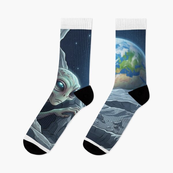 Item preview, Alien on the Moon designed and sold by CharmingFlowers.