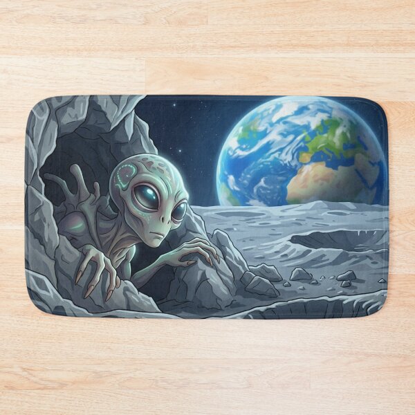 Item preview, Alien on the Moon designed and sold by CharmingFlowers.