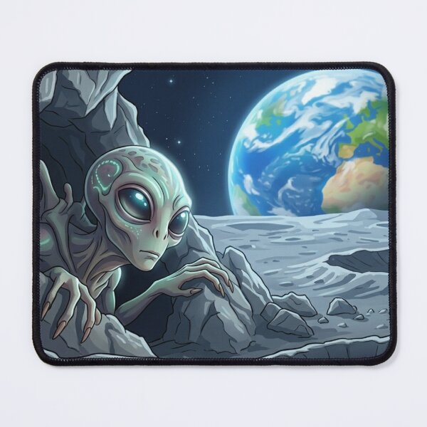 Item preview, Alien on the Moon designed and sold by CharmingFlowers.