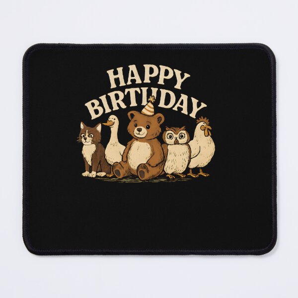 Item preview, Cute Animal Birthday Party Cozy Illustration designed and sold by SiarheiYur.