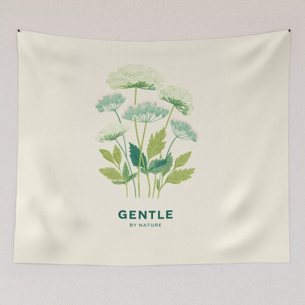Item preview, Dill Flower Gentle by Nature – Minimal Botanical Illustration with Soft Typography designed and sold by BobaBunny76.