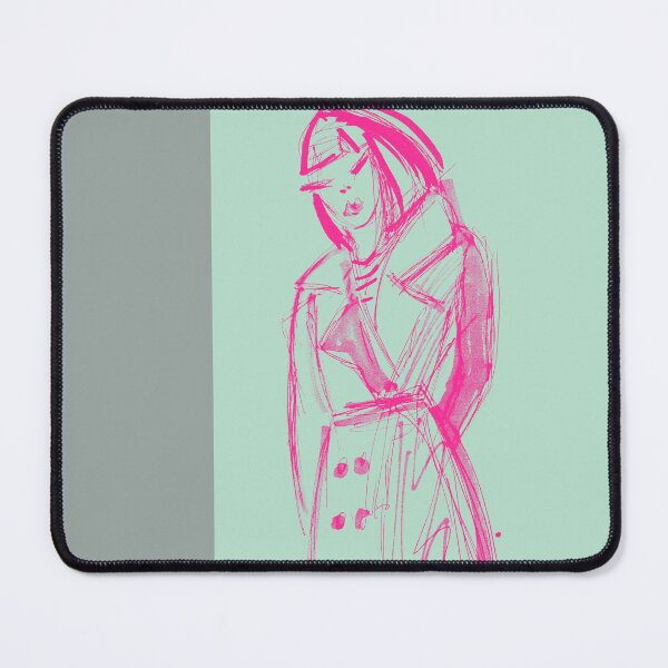 Item preview, Model Style - Hot Pink and Mint Fashion Icon Art designed and sold by PunksterClub.