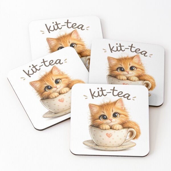 Item preview, Copy of Copy of Kit-Tea Cute ginger Cat in Teacup designed and sold by GGAUL.