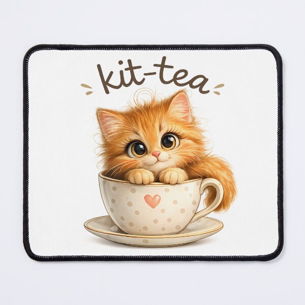 Item preview, Copy of Copy of Kit-Tea Cute ginger Cat in Teacup designed and sold by GGAUL.