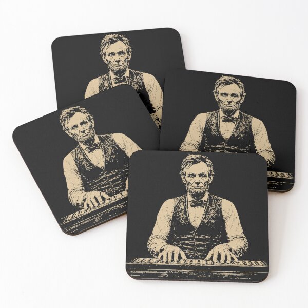 Item preview, President Abraham Lincoln Abe Lincoln Playing Piano Retro Vintage designed and sold by will freed18.
