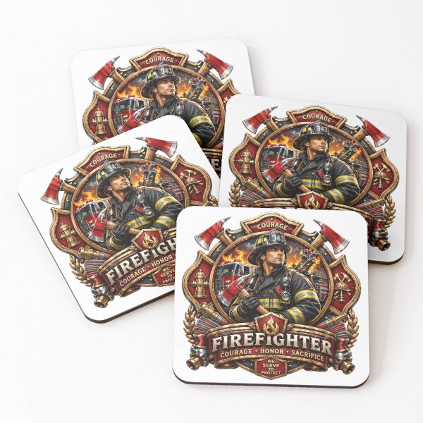 Item preview, Firefighter Courage Honor Sacrifice Heroic Emblem Art designed and sold by MeStudio911.