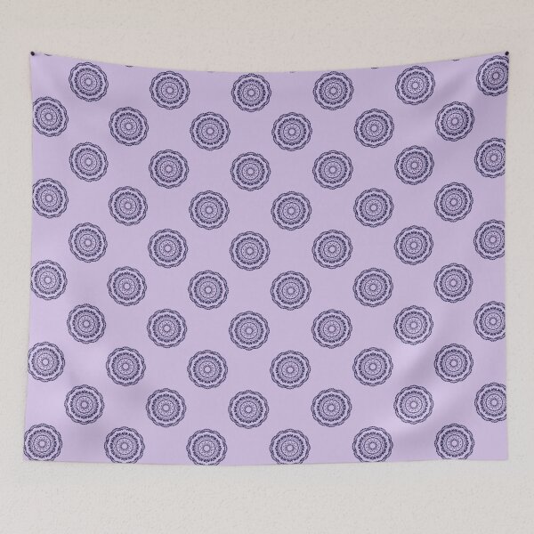 Item preview, Purple Round Country Floral Pattern designed and sold by WayOutWorks.