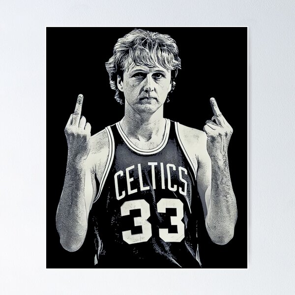 Item preview, Larry Bird Middle Finger Retro 90S designed and sold by Marjan Lotffy.